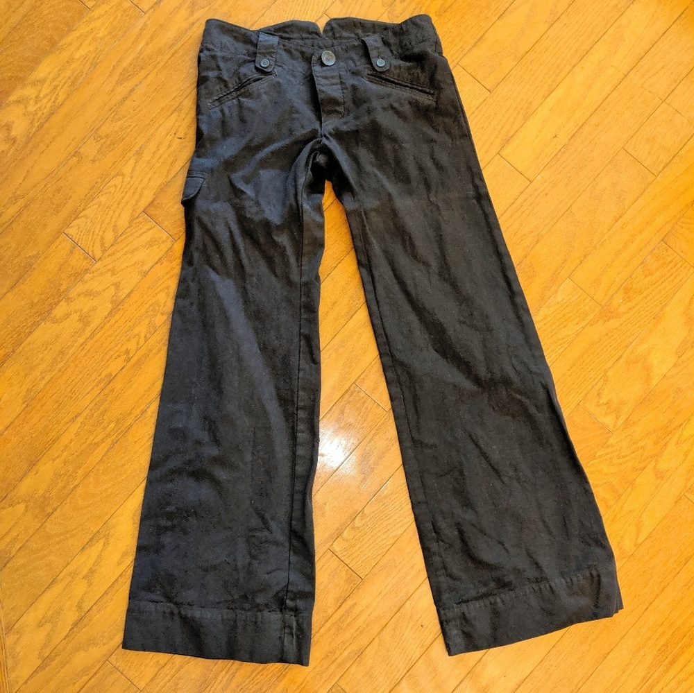 James Perse heavyweight brown jeans with flair